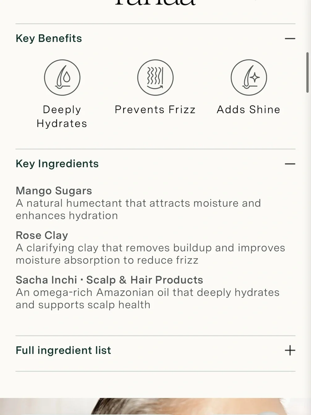 Rahua hydration shampoo